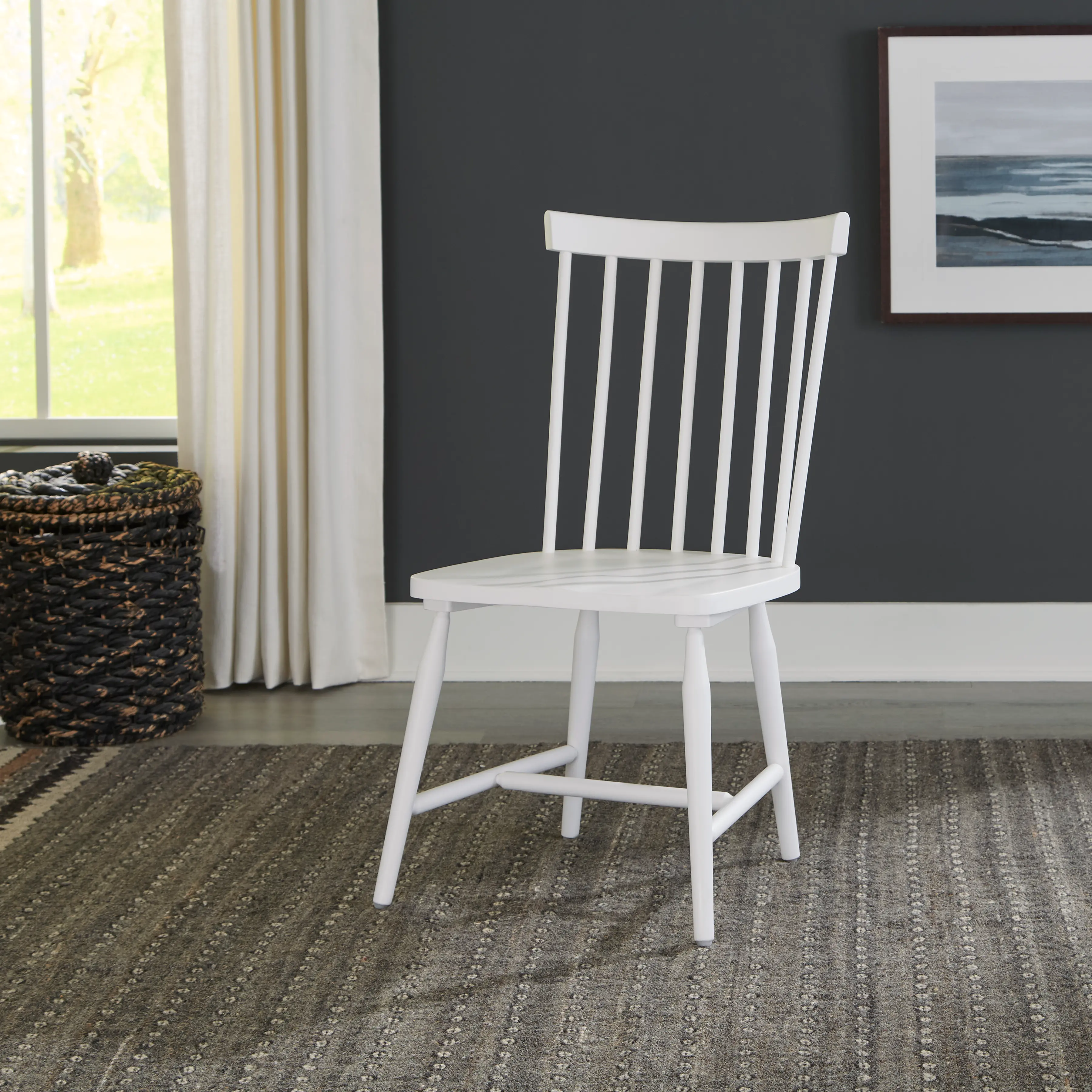 499-C4000S Palmetto Heights White Dining Chair-2