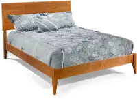 2 West Natural Queen Platform Bed