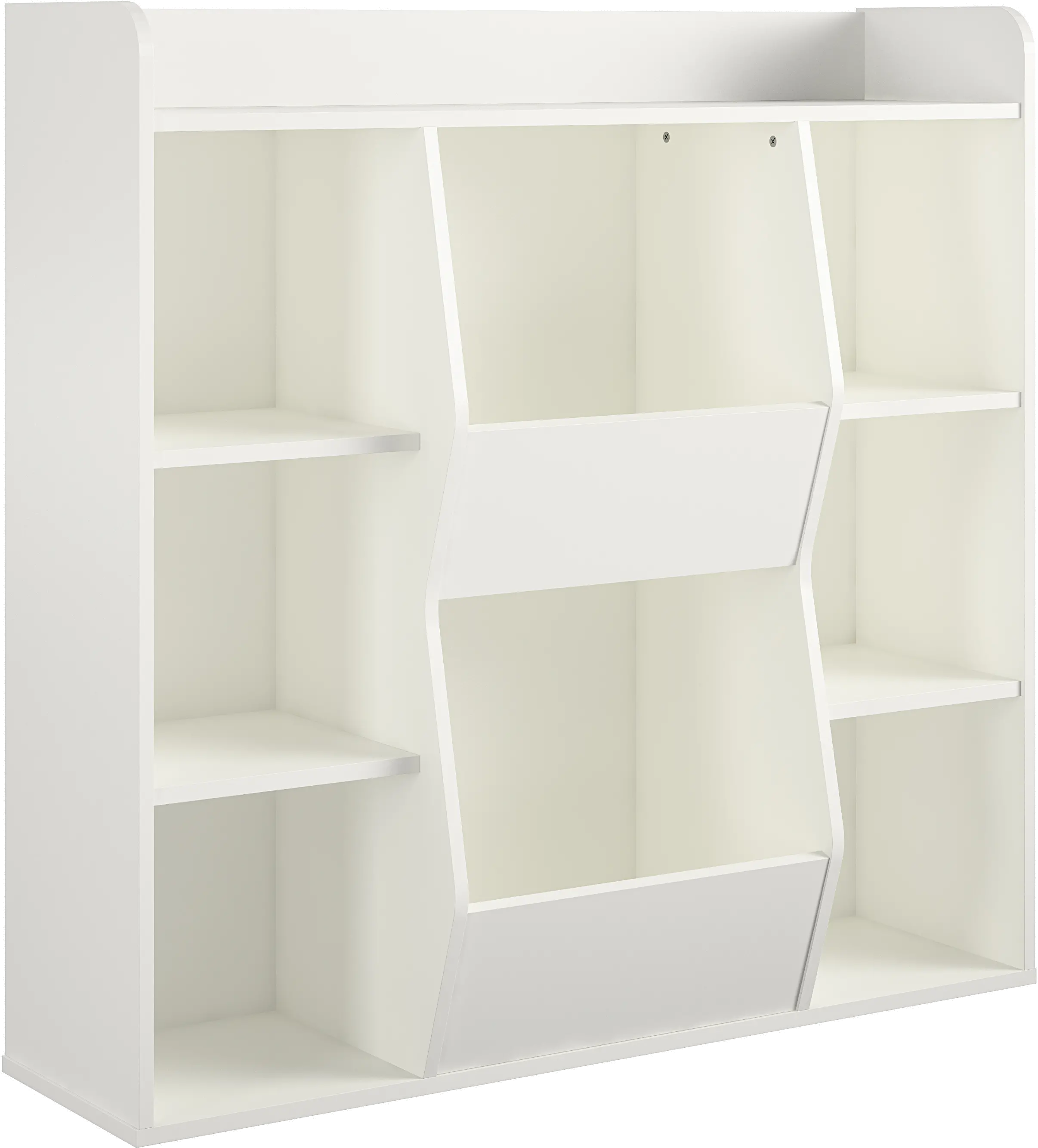 Tyler Kids White Toy Storage Bookcase-1