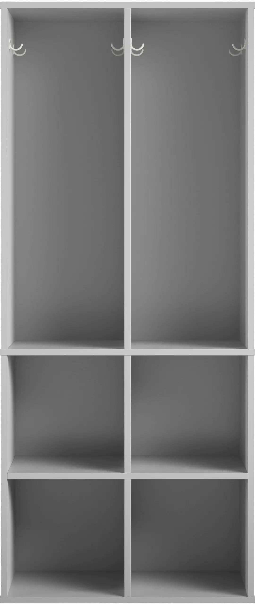 Tyler Transitional Dove Gray Kid's 4-Cube Storage-1