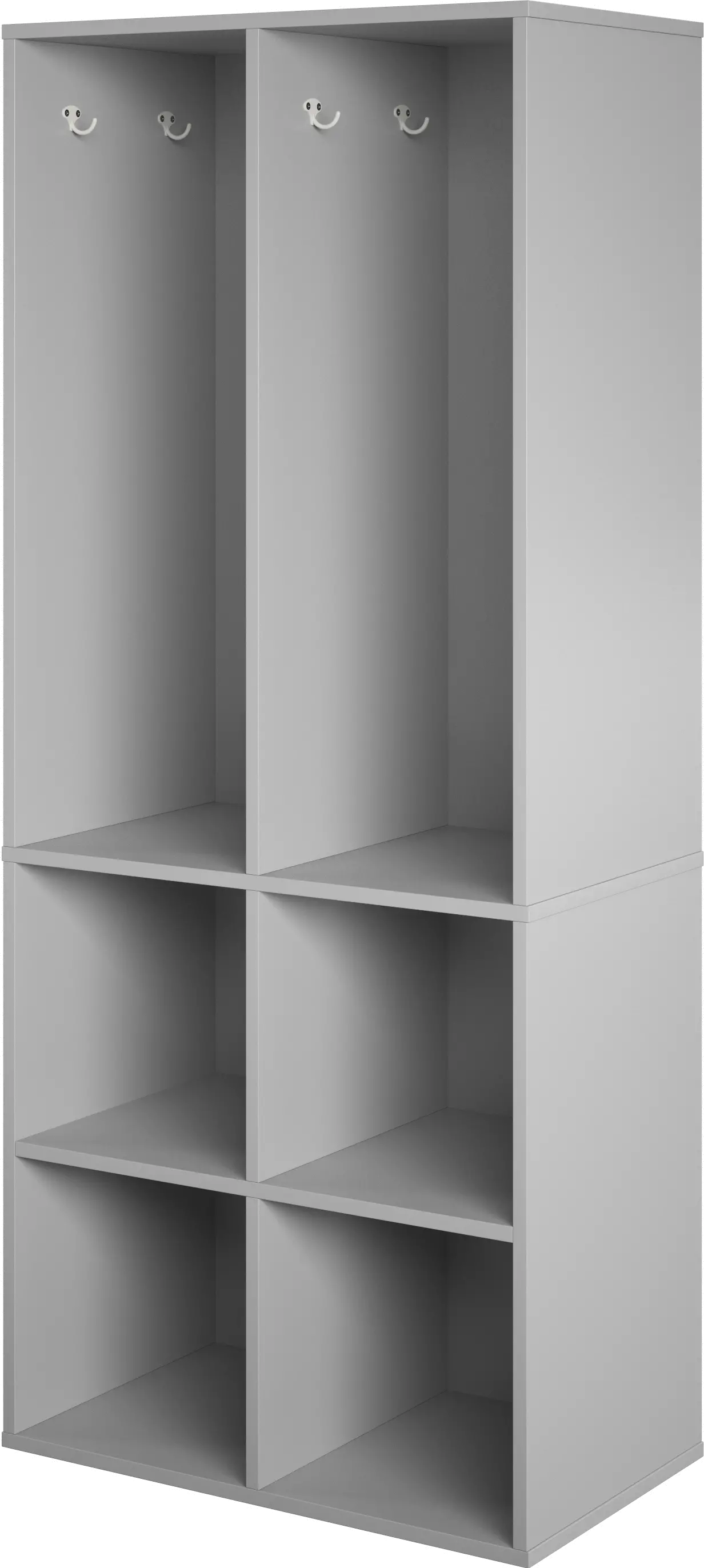 Tyler Transitional Dove Gray Kid's 4-Cube Storage-4