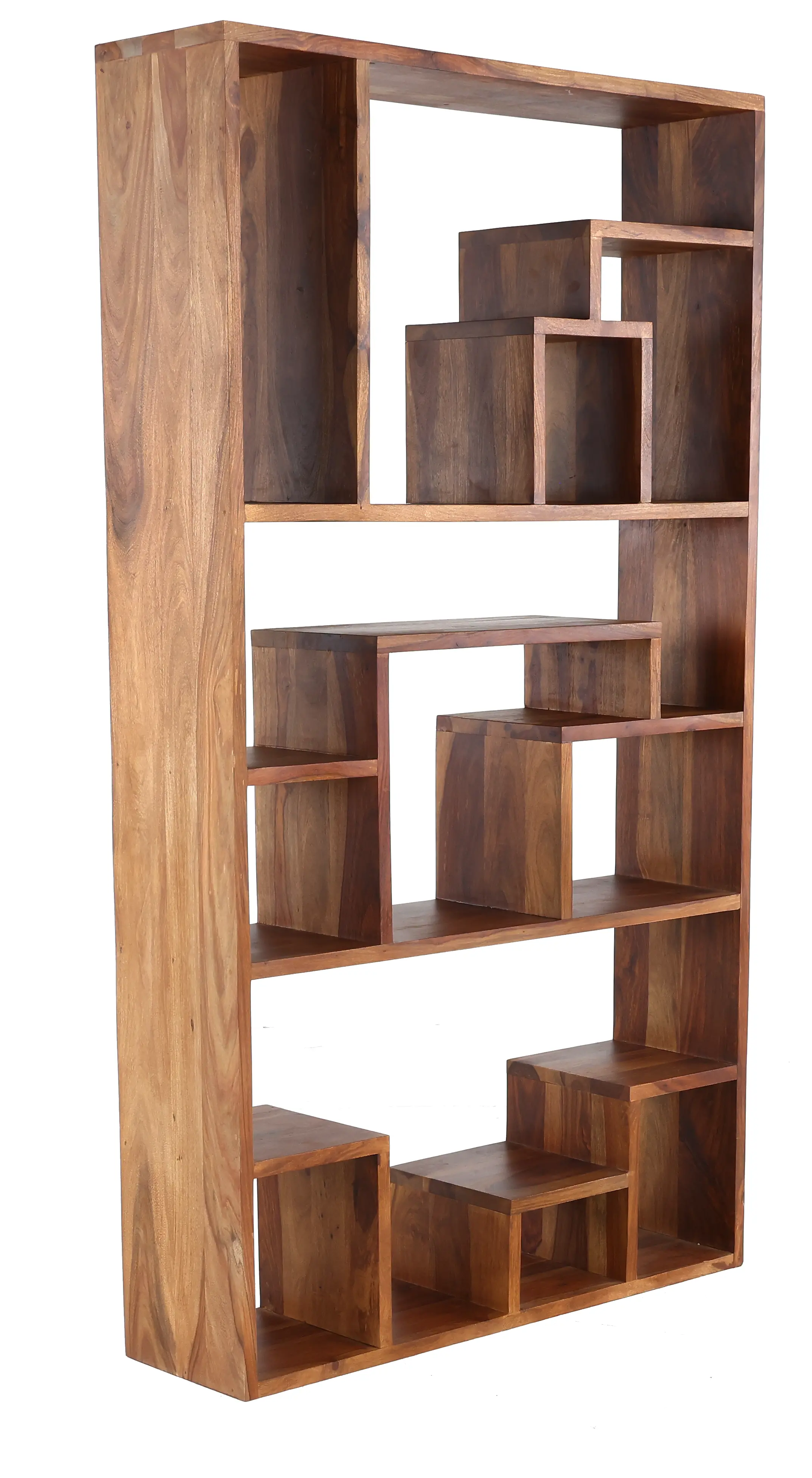Urban Natural Wood 3 Shelf Bookcase-4