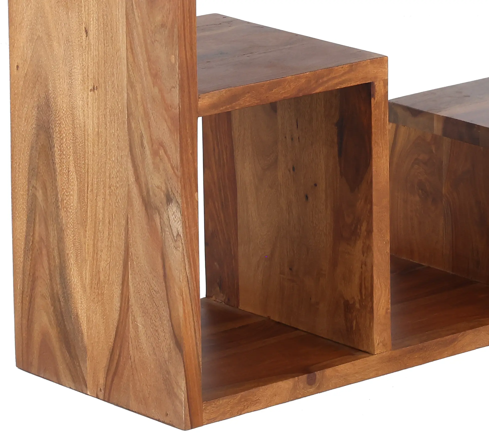 Urban Natural Wood 3 Shelf Bookcase-6