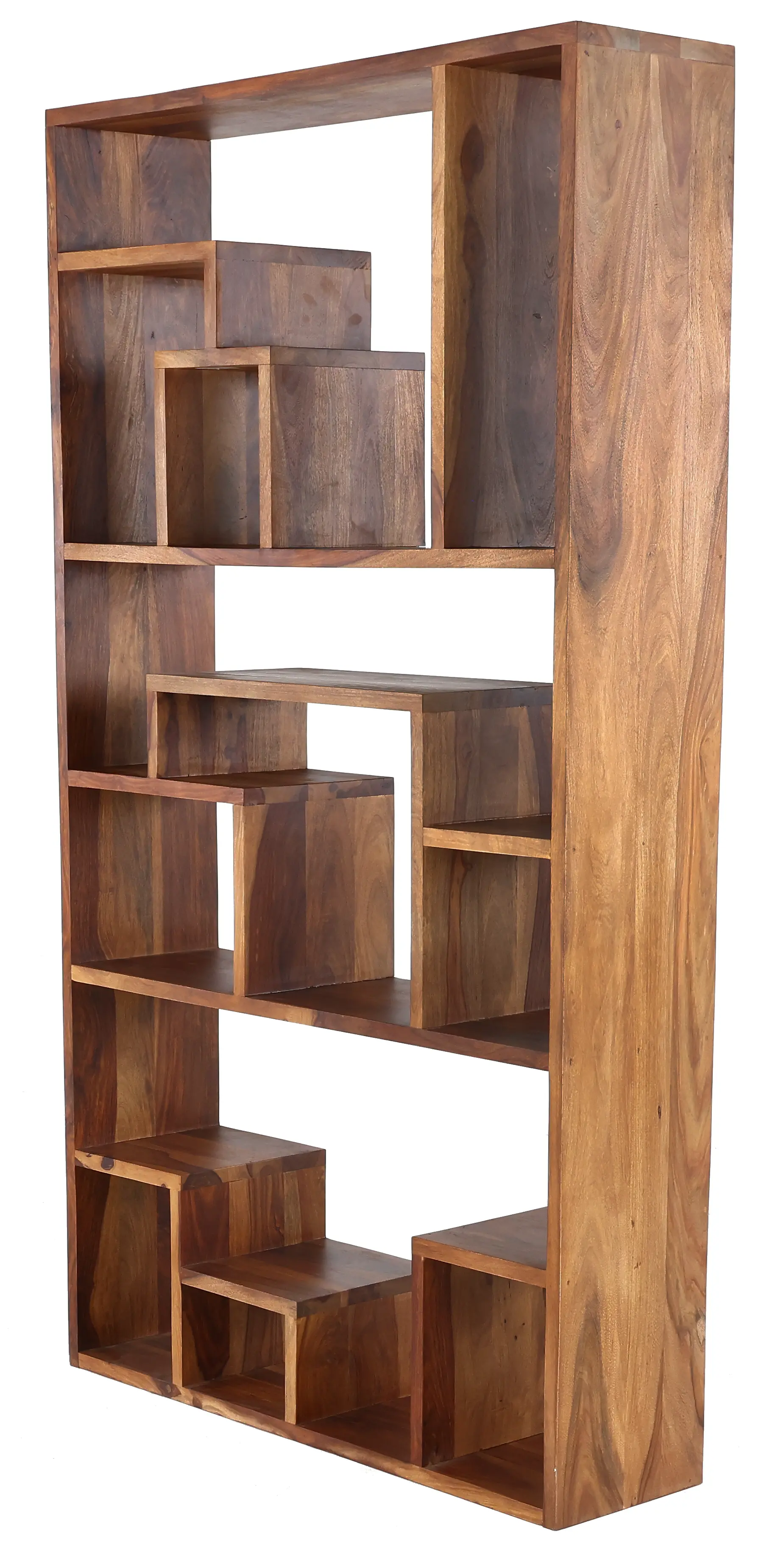Urban Natural Wood 3 Shelf Bookcase-7