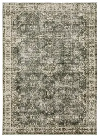 Malibu 2 x 3 Blue and Beige Washable Area Rug