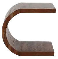 Ellipse Brown End Table