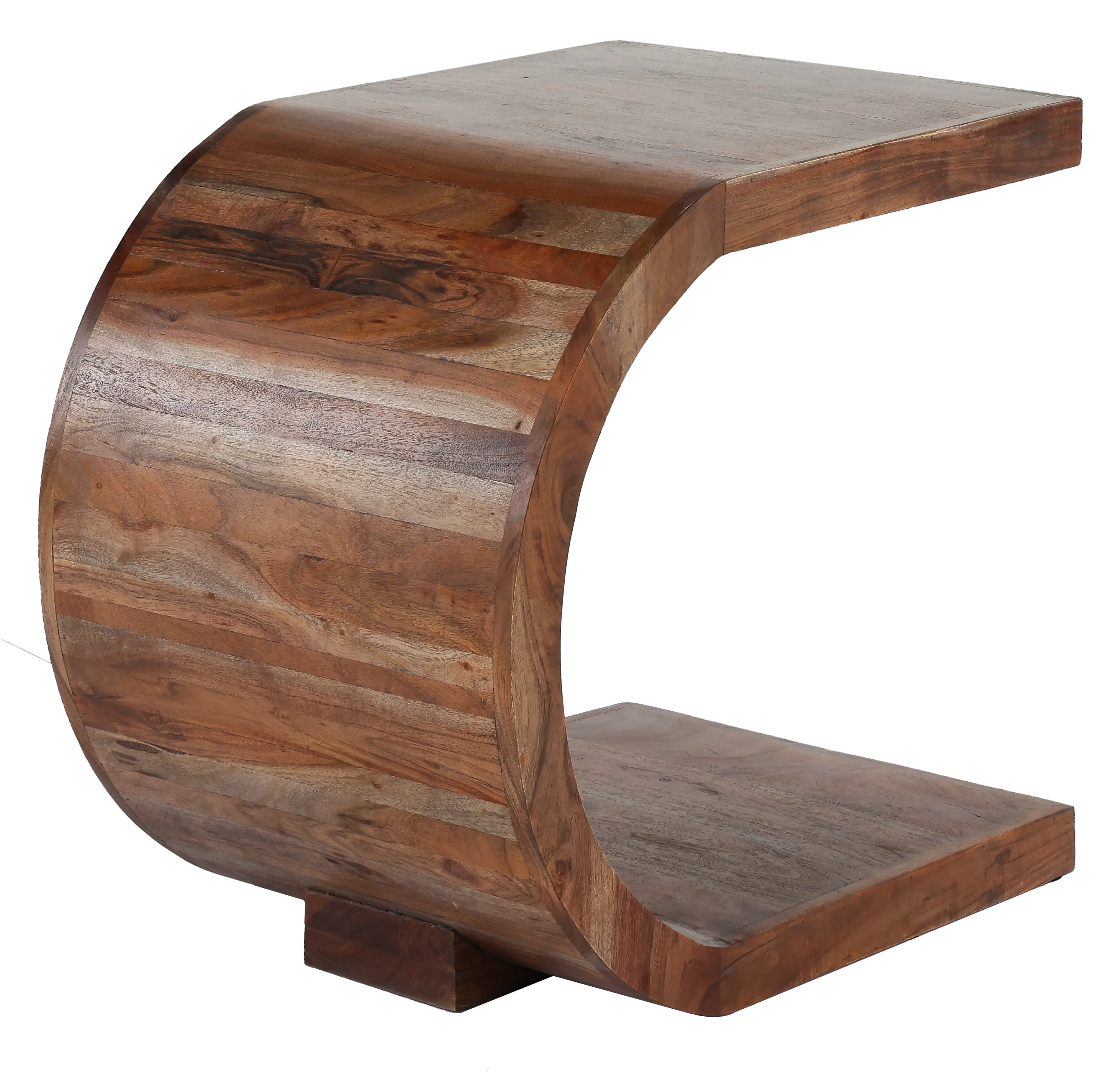 Ellipse Brown End Table-4