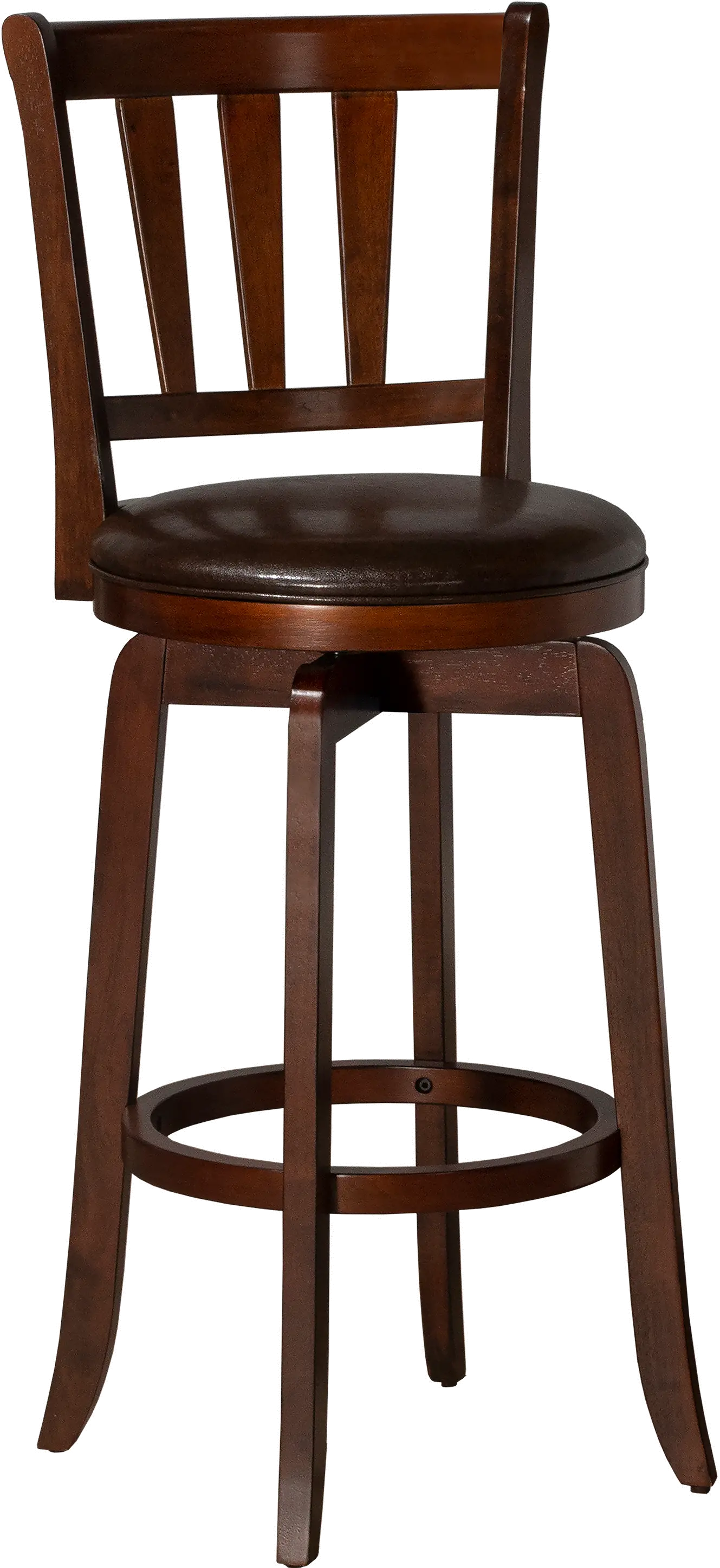 Presque Isle Traditional Cherry Swivel Bar Height Stool-1
