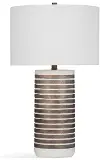 Makalu 27  White and Bronze Table Lamp