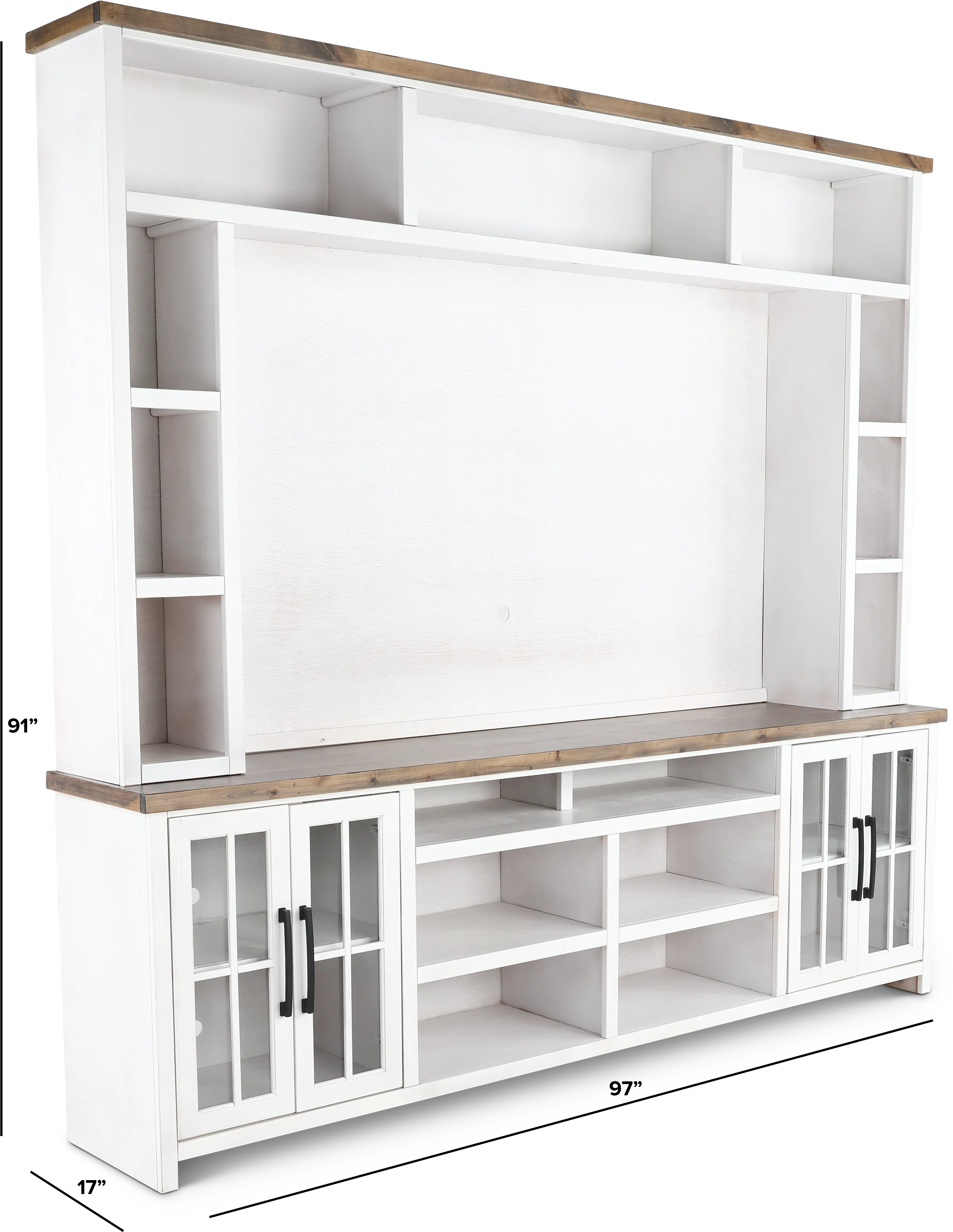 Hampton White Entertainment Center-3