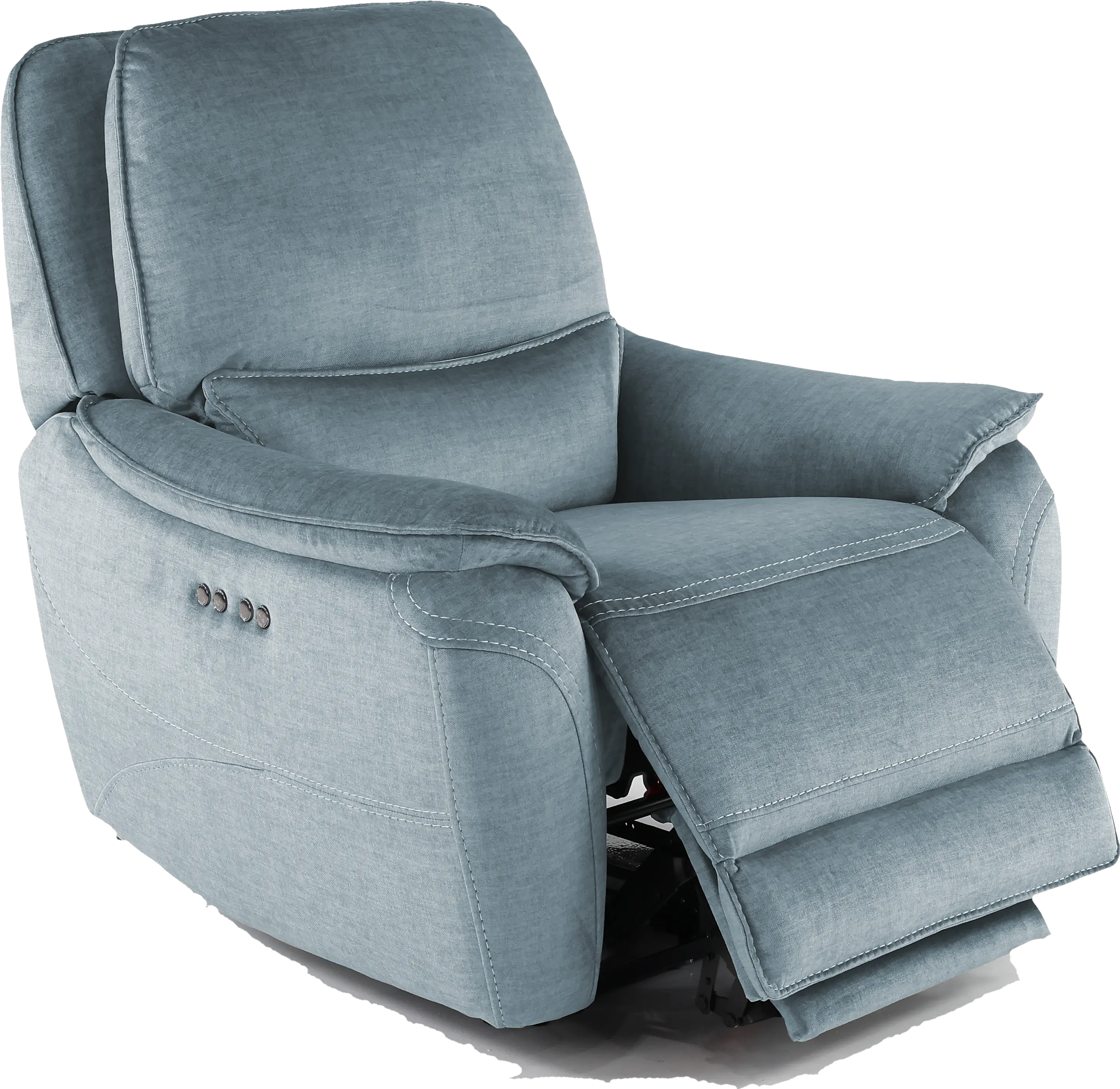 Capri Ocean Blue Power Recliner-4