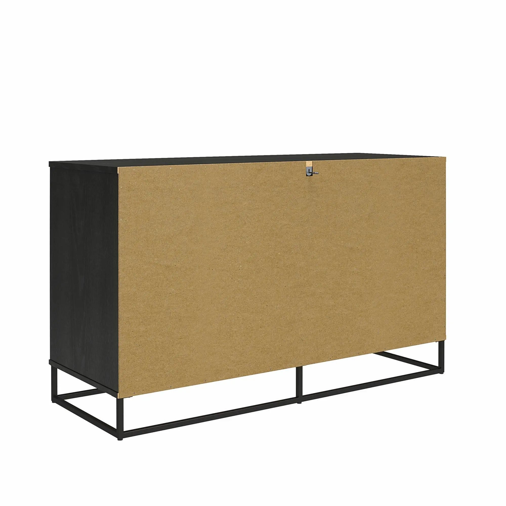 Kelly Transitional Rattan and Black Oak 6-Drawer Dresser-5