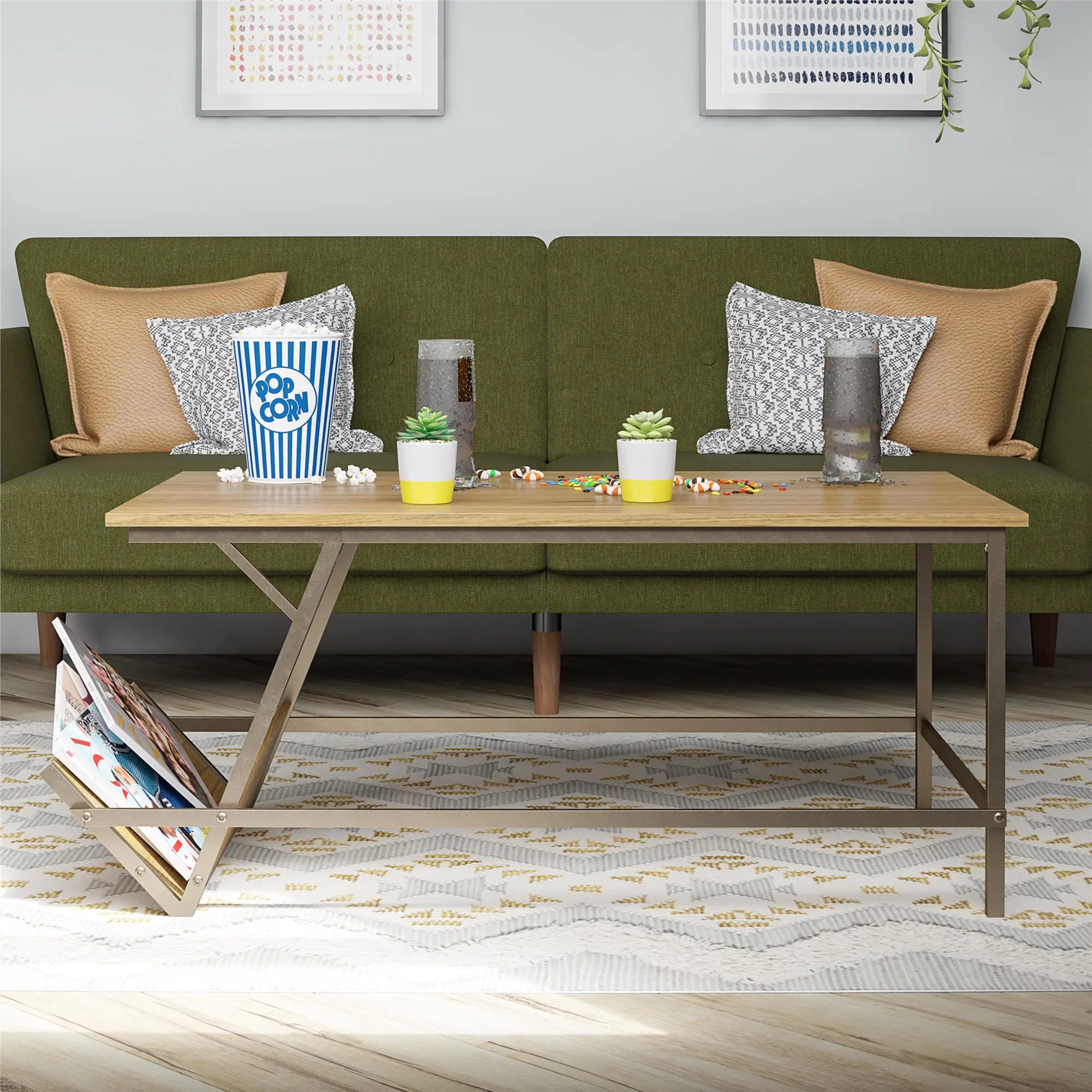Camden Brown Coffee Table-2