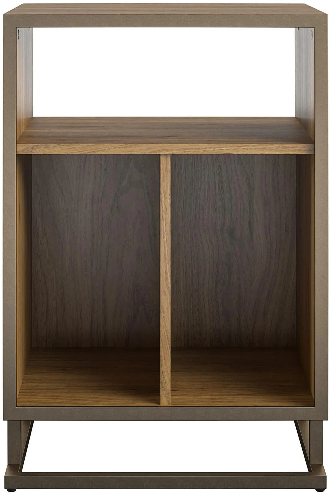 Camden Brown Turntable Stand-1