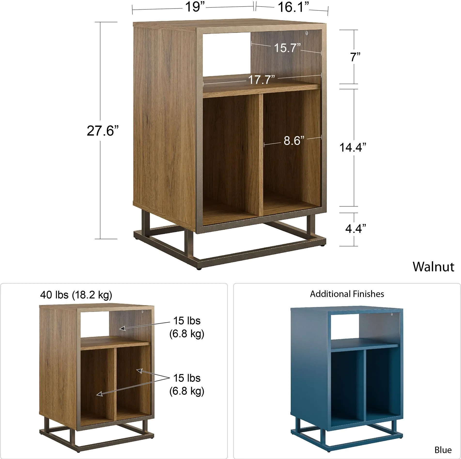 Camden Brown Turntable Stand-8