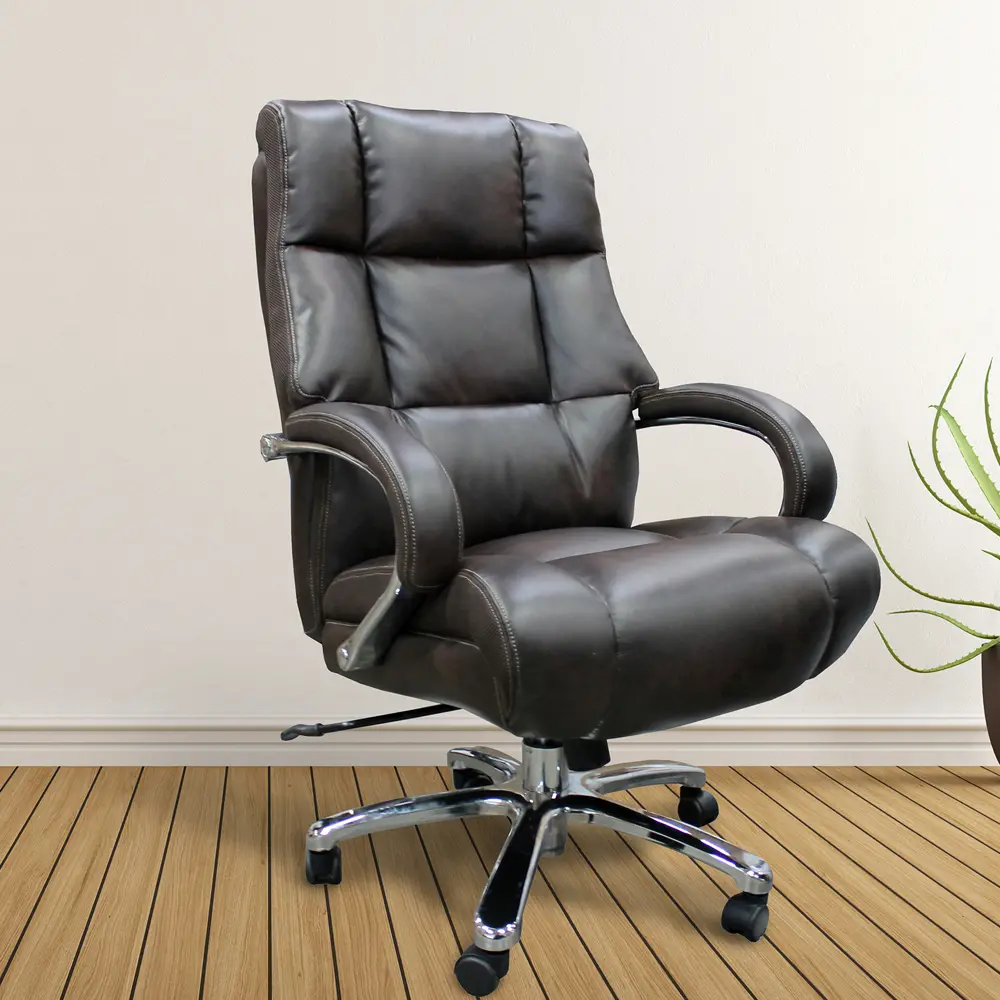 Porter Heavy Duty Brown Desk Chair-2