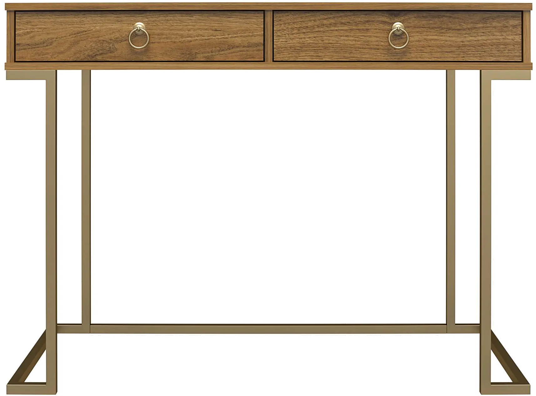 Serenity Contemporary Walnut Computer Desk-1