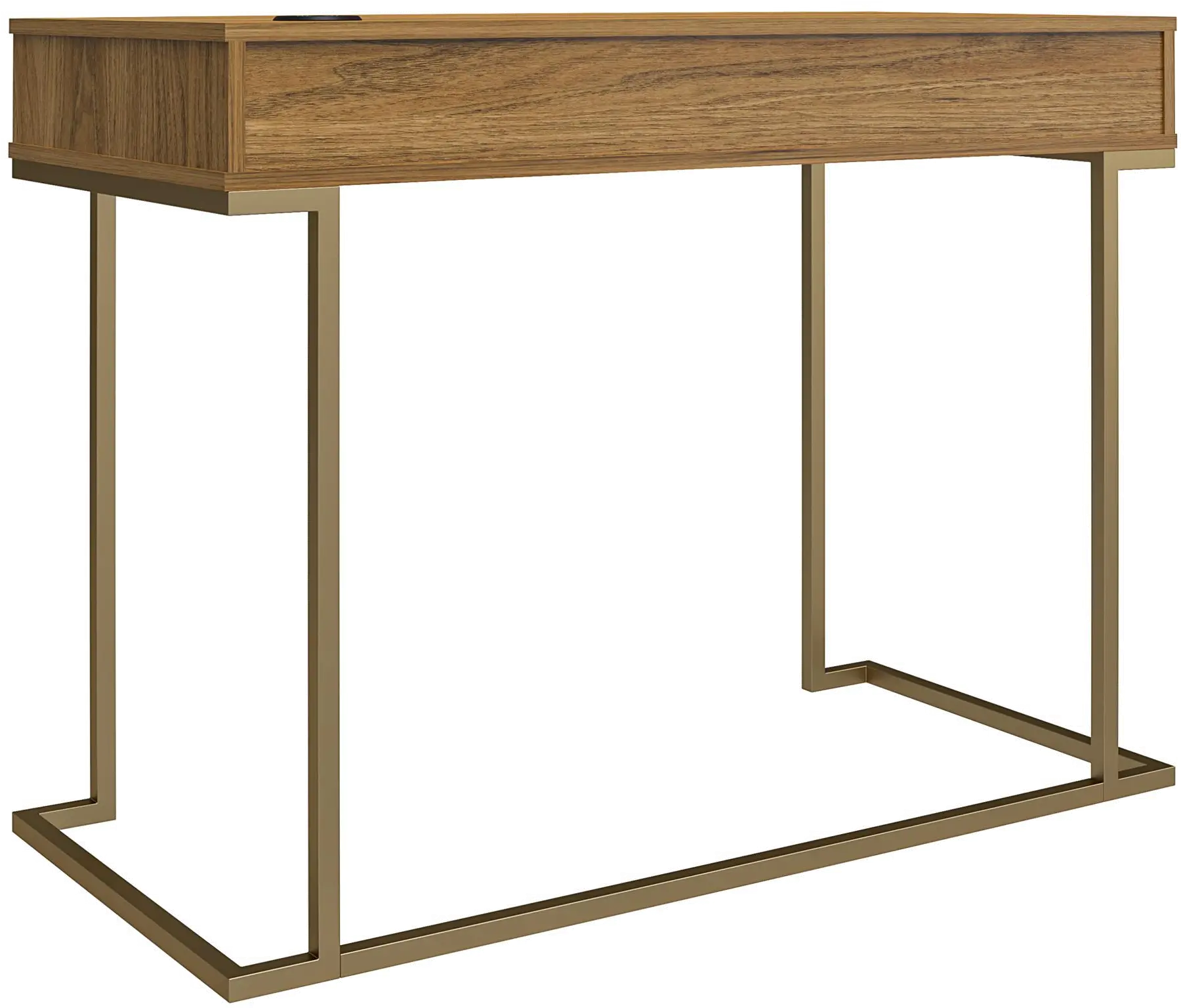 Serenity Contemporary Walnut Computer Desk-4