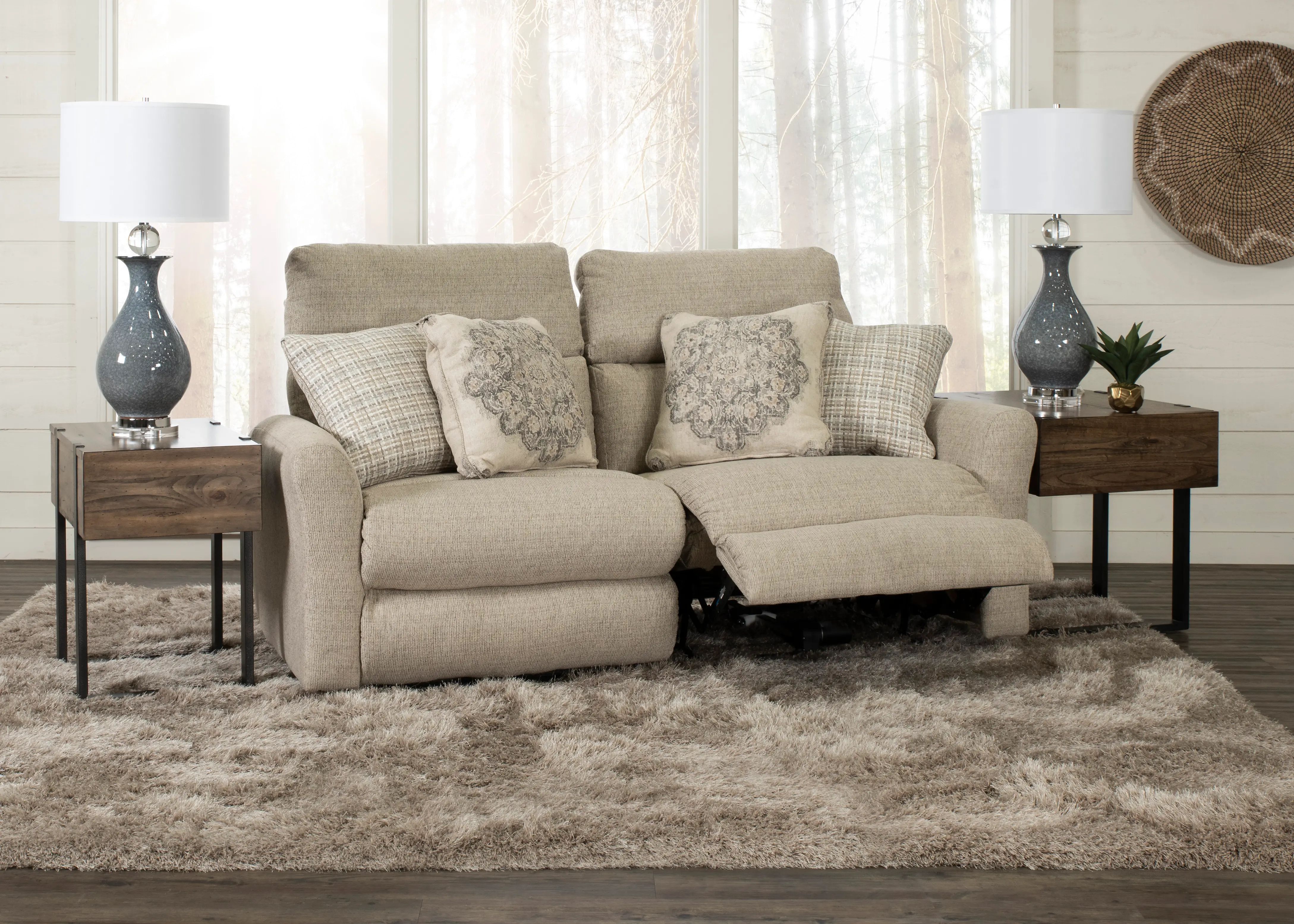 6261/MCN/PLOVE McPherson Beige 2 Piece Power Reclining Loveseat-2