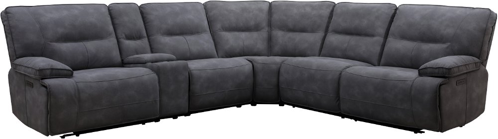 Spartacus Cobalt 6-Piece Power Reclining Sectional