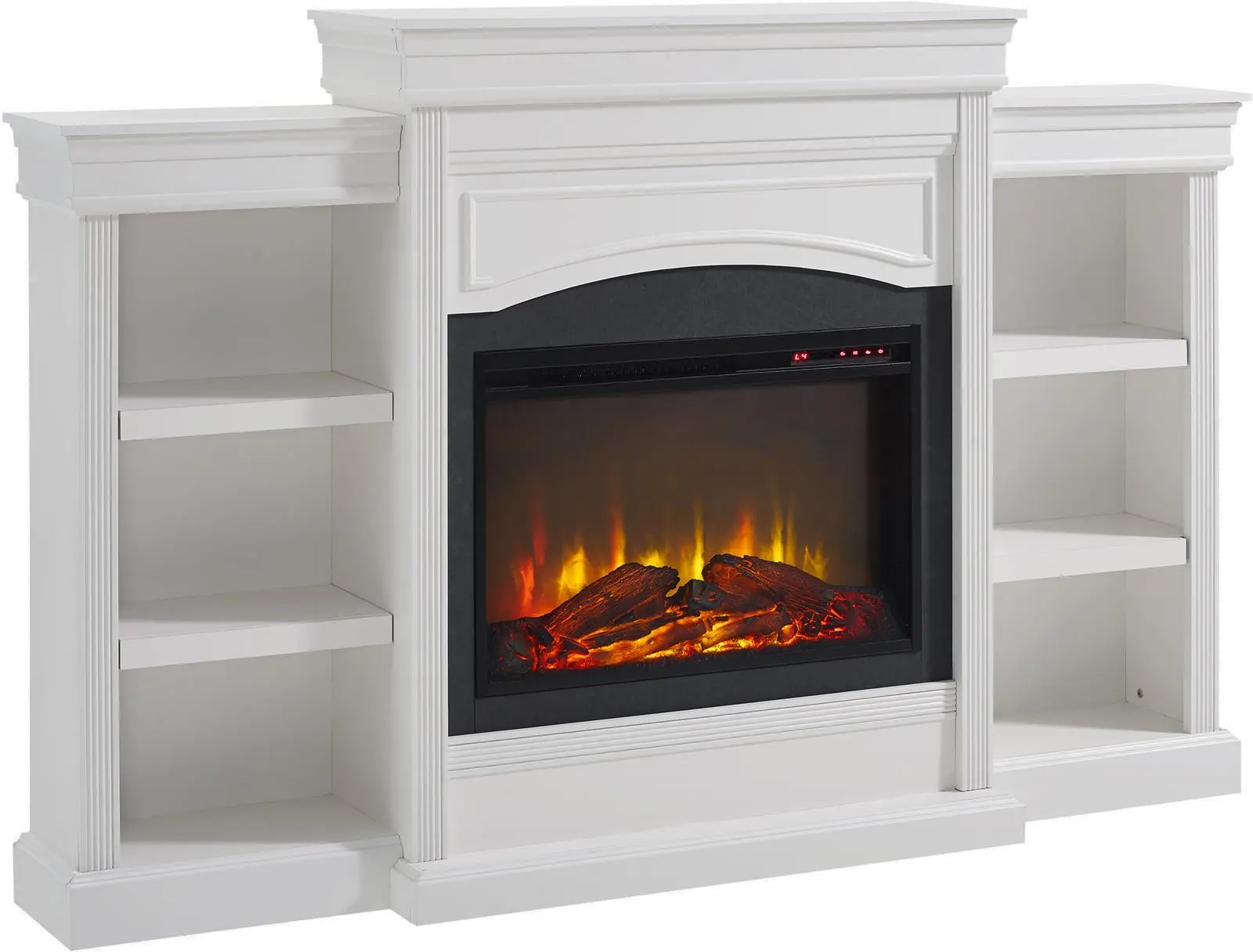 Lamont Transitional White Mantel Fireplace-1