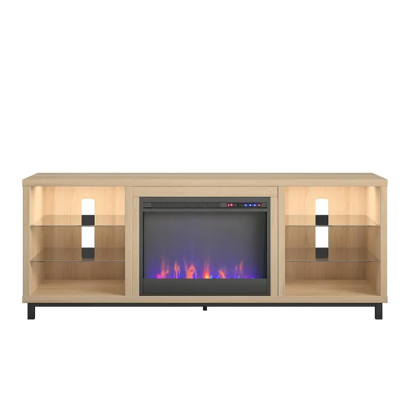 Lumina Oak Fireplace TV Stand
