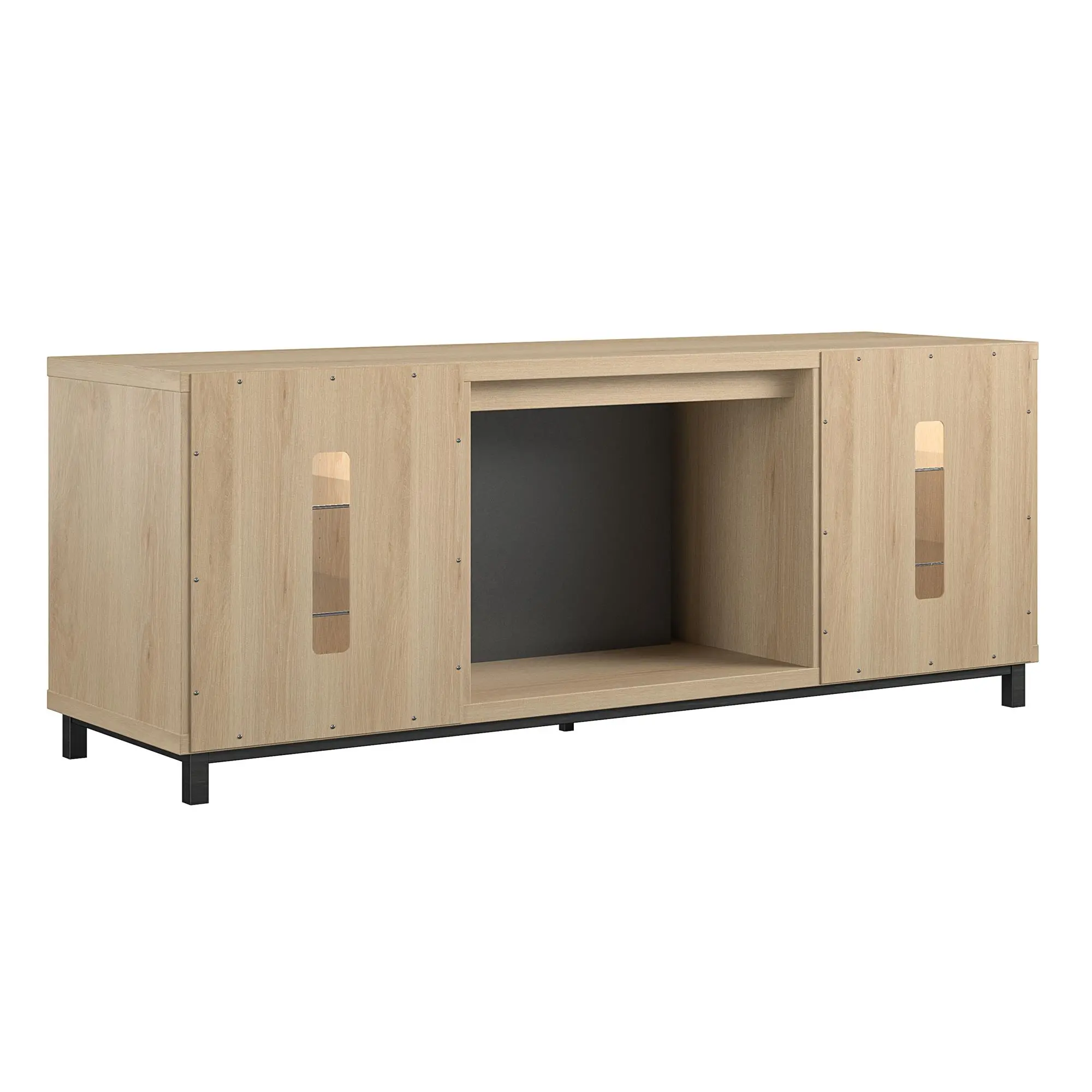 Lumina Oak Fireplace TV Stand-4