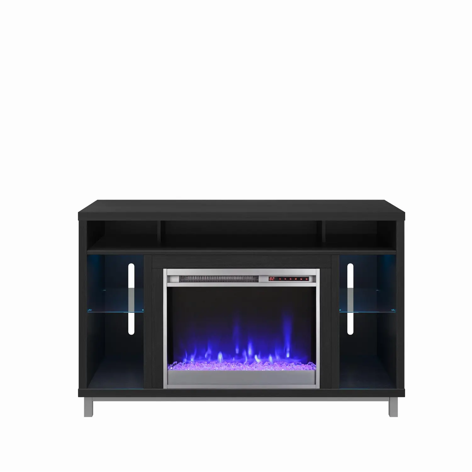 Lumina Black Oak Fireplace TV Stand-1