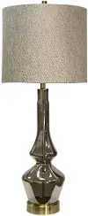 40  Burgetts Smoke Glass Table Lamp