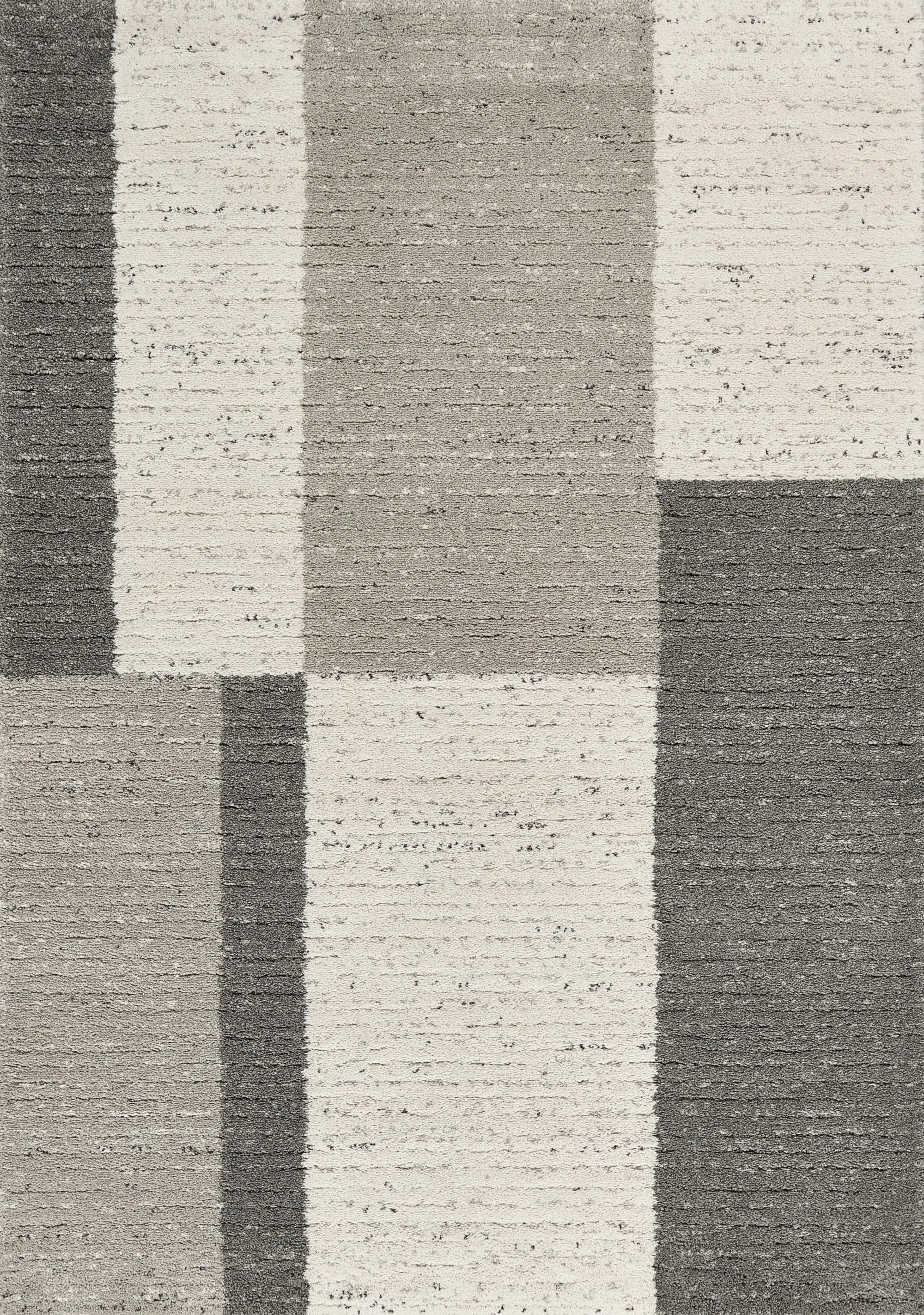 Ravine 8 x 11 Gray Rectangles Area Rug-1