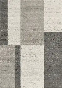 Ravine 8 x 11 Gray Rectangles Area Rug