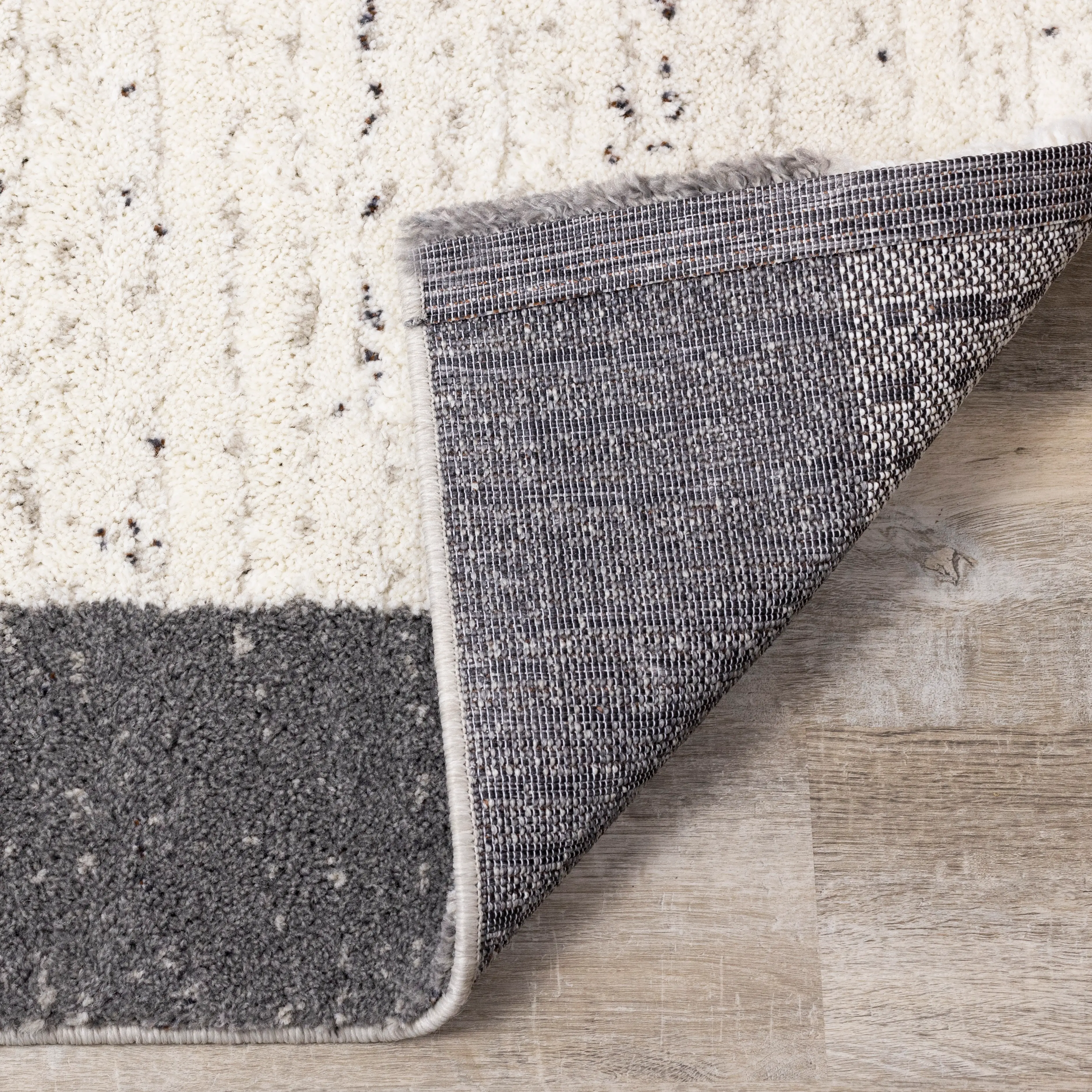 Ravine 8 x 11 Gray Rectangles Area Rug-5