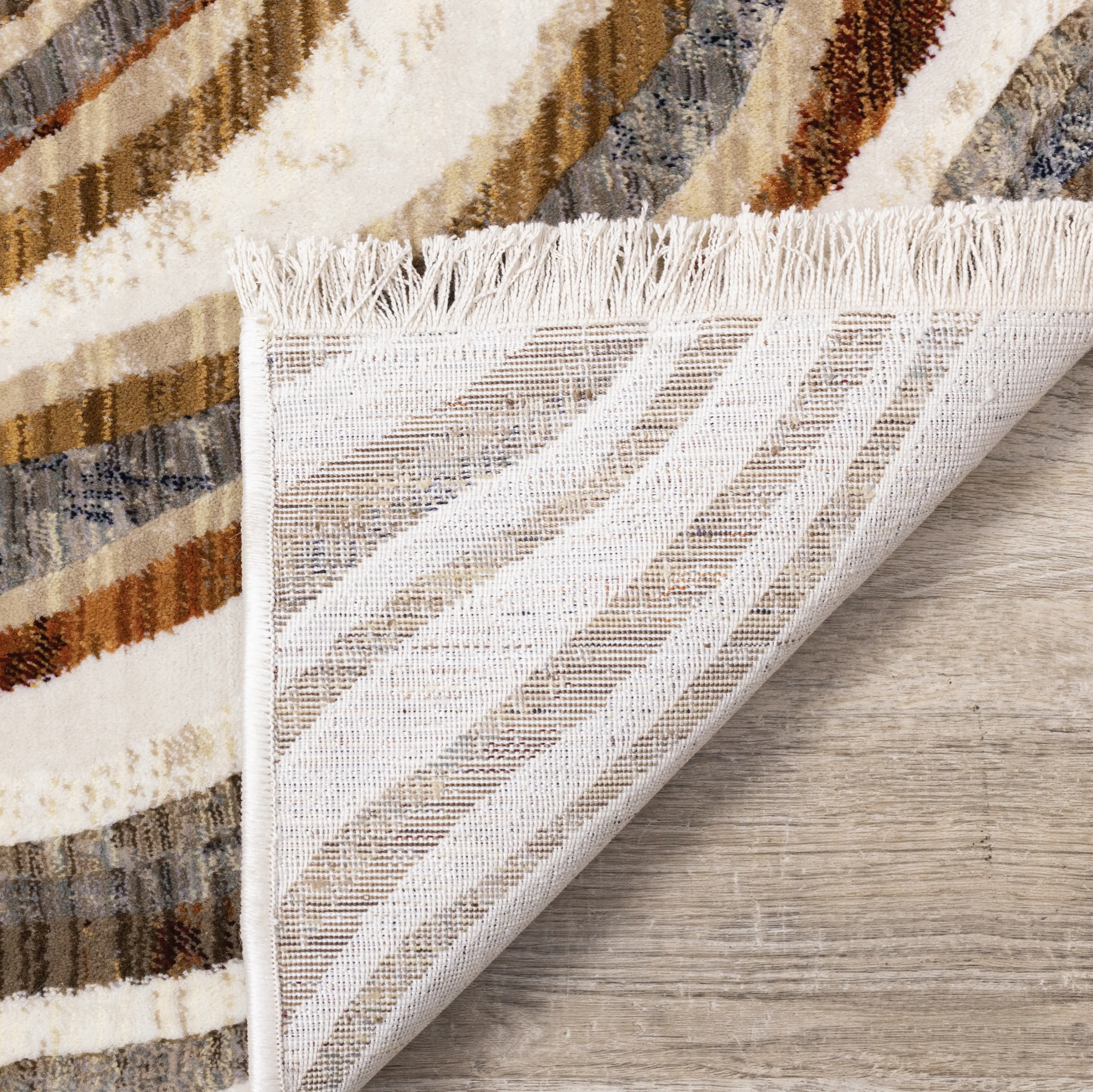 Samira 5 x 8 Cream Wavy Curves Area Rug-2