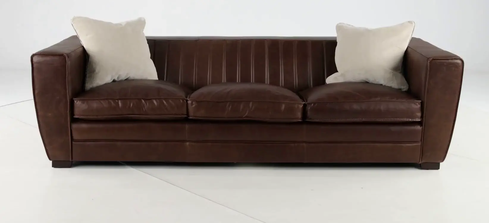 Bistro Brown Leather Sofa-10