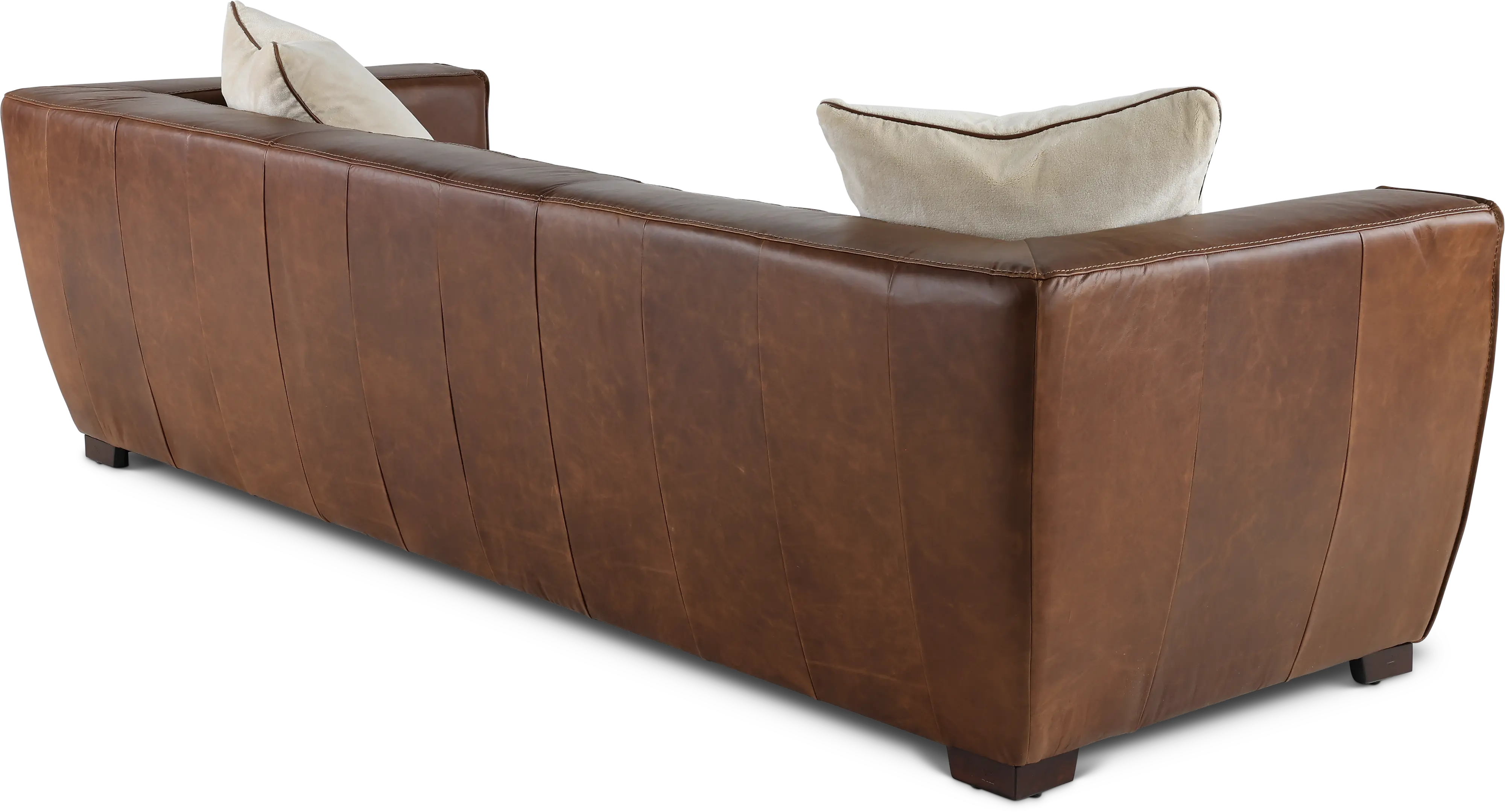 Bistro Brown Leather Sofa-5