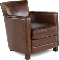 Utah Brown Leather Chair
