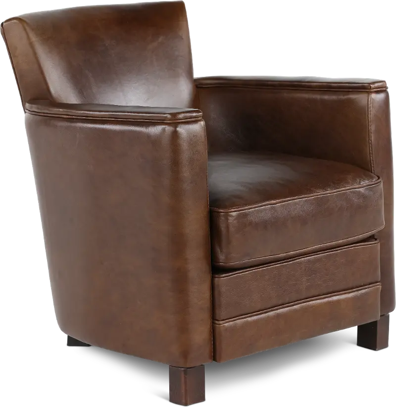 Utah Brown Leather Chair