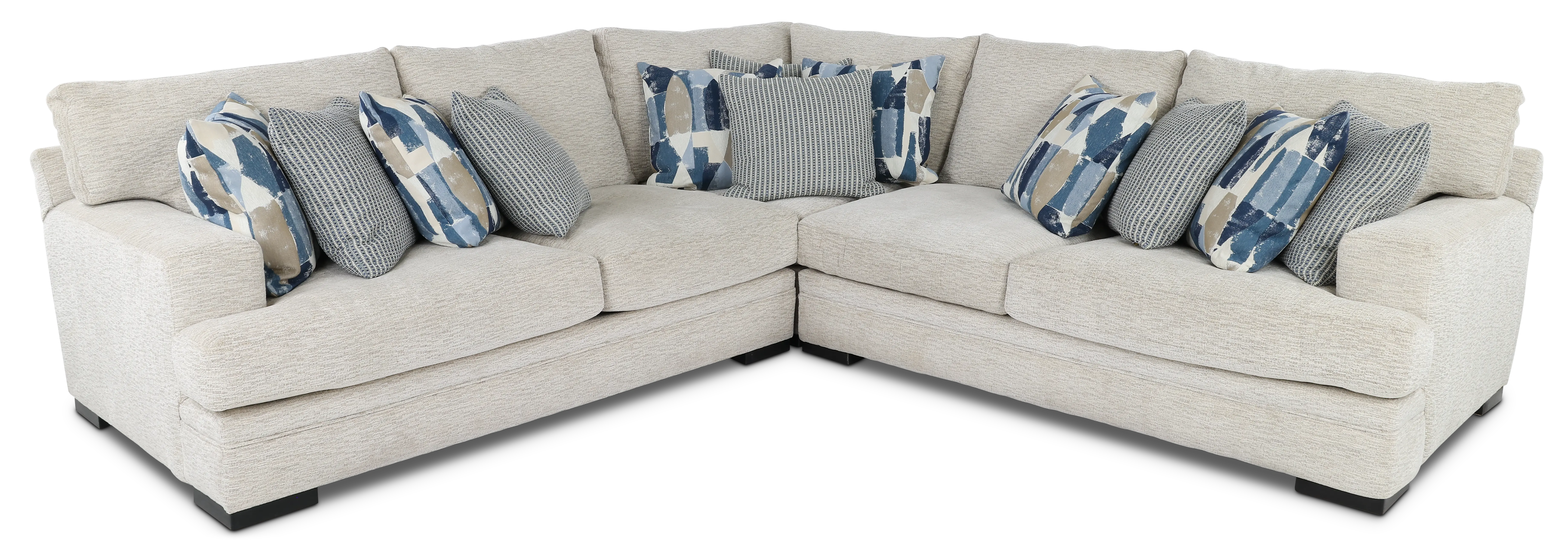 Piccolo White 3-Piece Sectional-1
