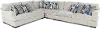 Piccolo White 4 Piece Sectional