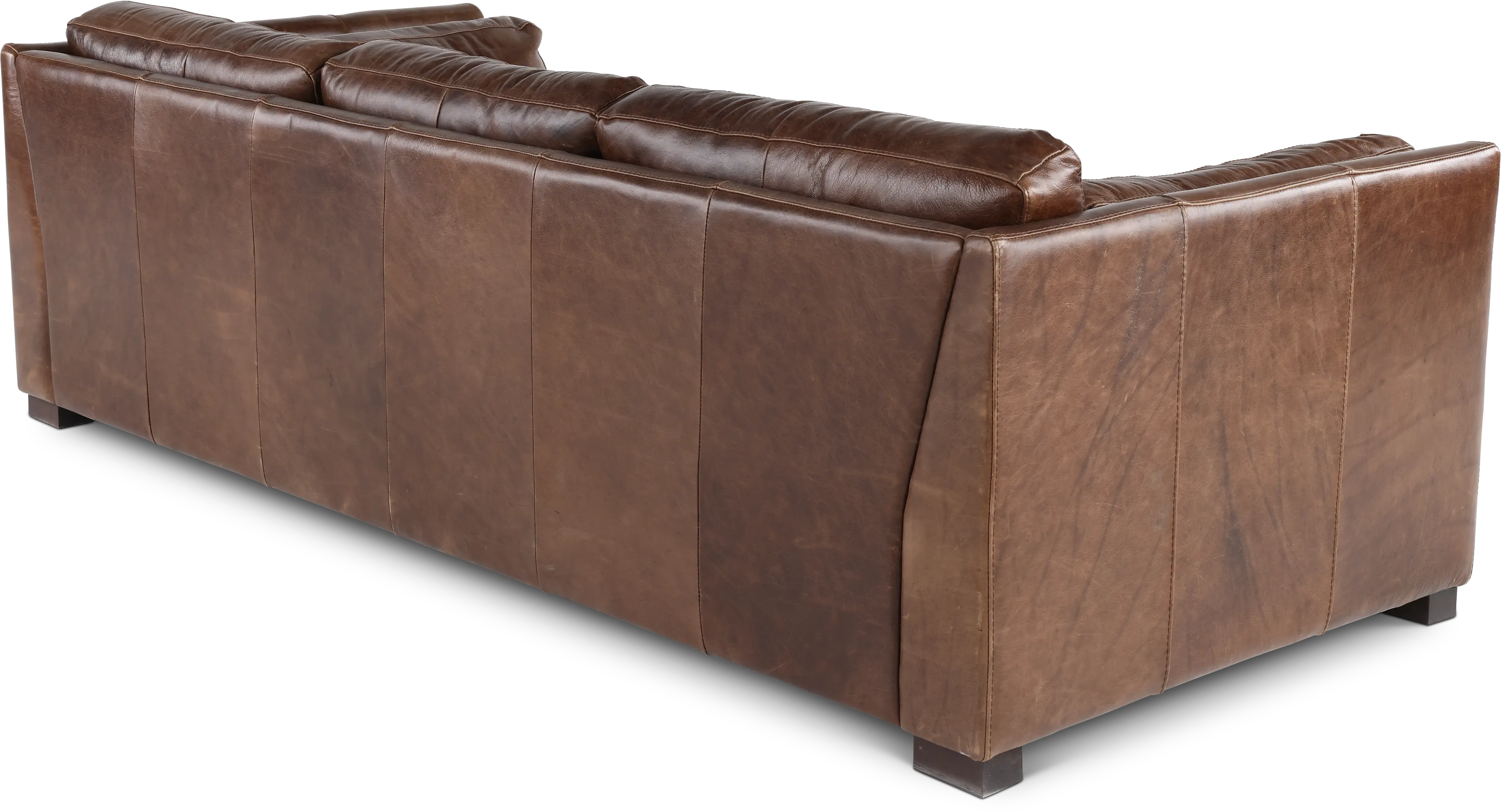 Utah Brown Leather Sofa-6