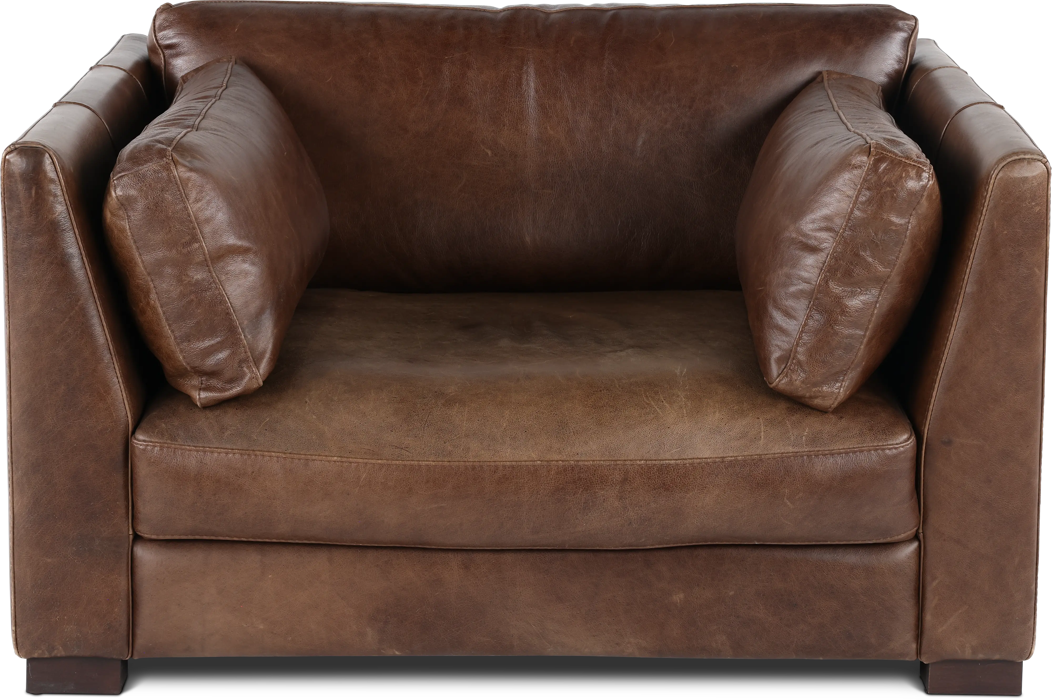 Utah Brown Leather Maxi Chair-4