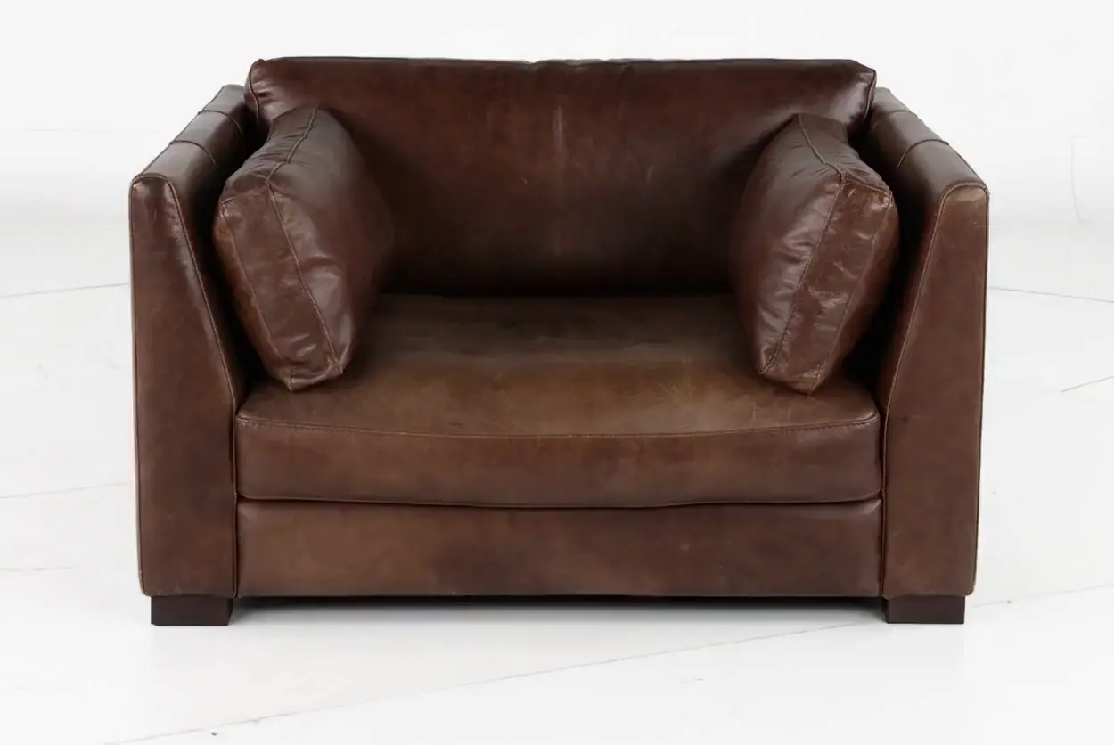 Utah Brown Leather Maxi Chair-5