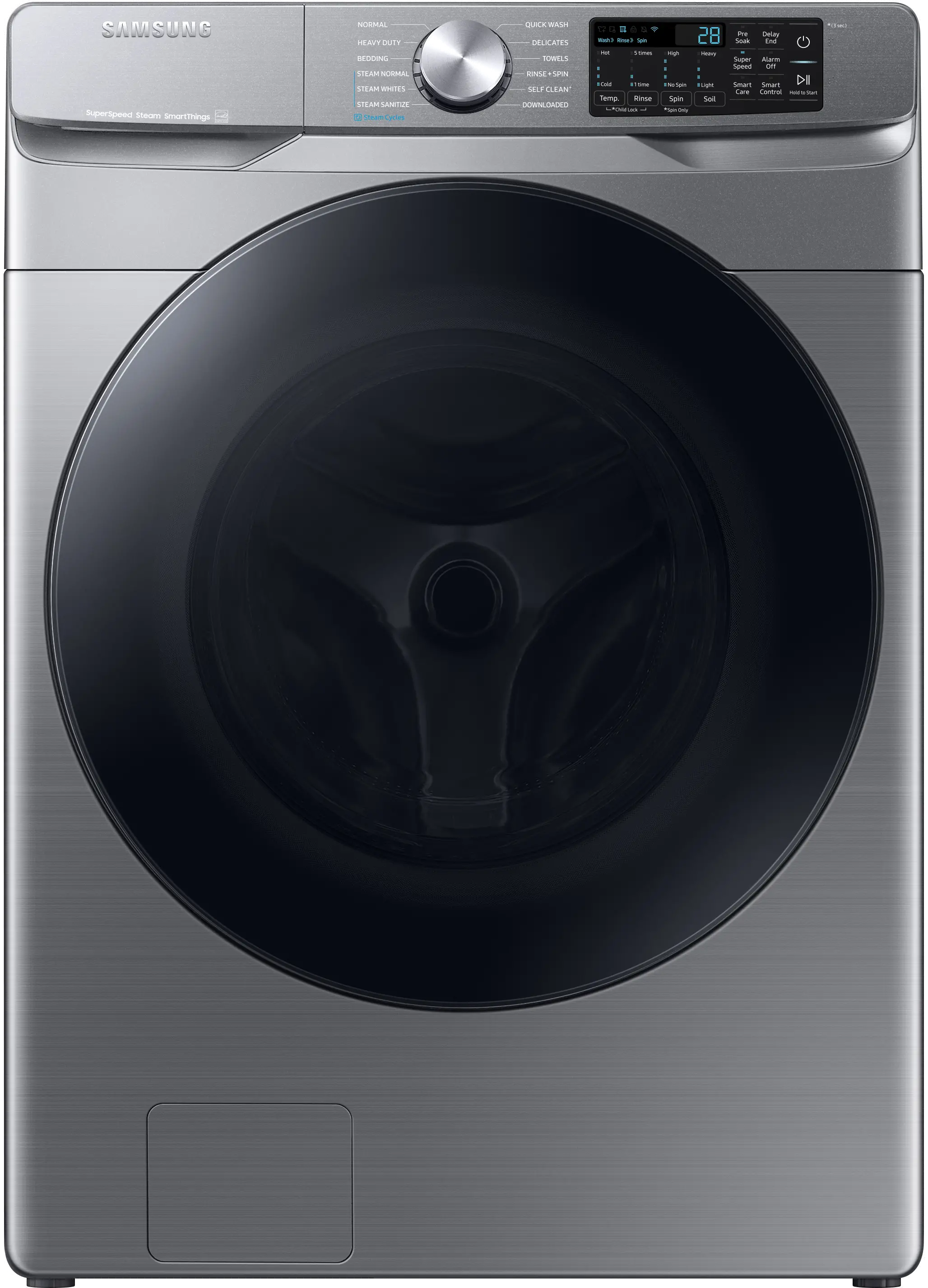 WF45B6300AP Samsung 4.5 cu ft Front Load Washer - Platinum, 45B6300-1