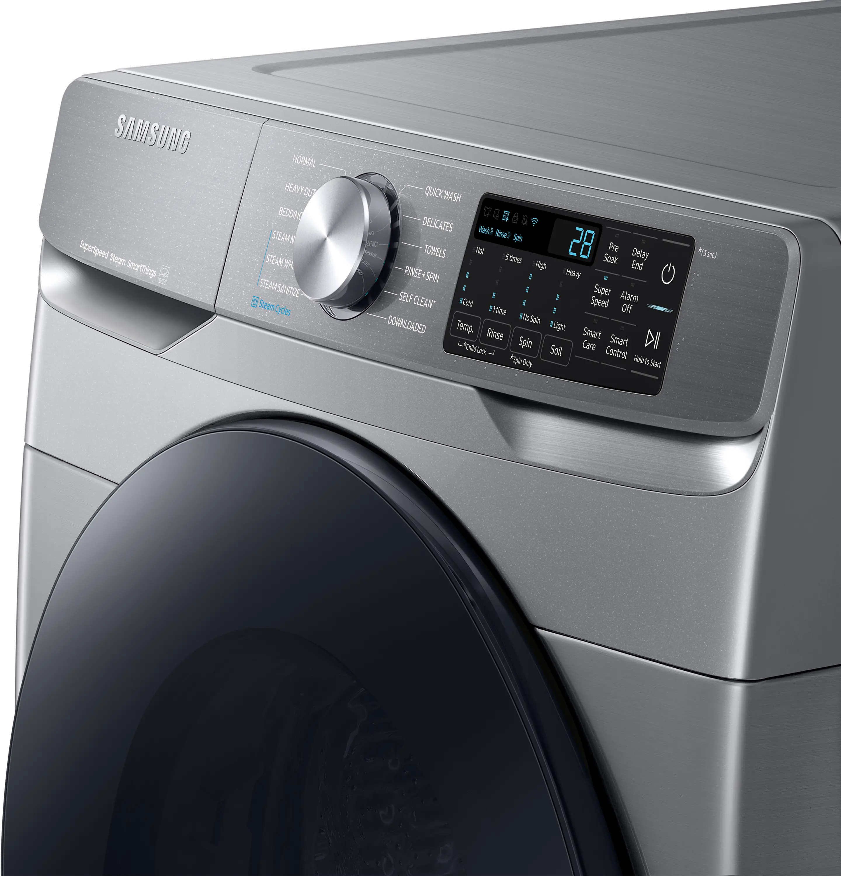 WF45B6300AP Samsung 4.5 cu ft Front Load Washer - Platinum, 45B6300-2