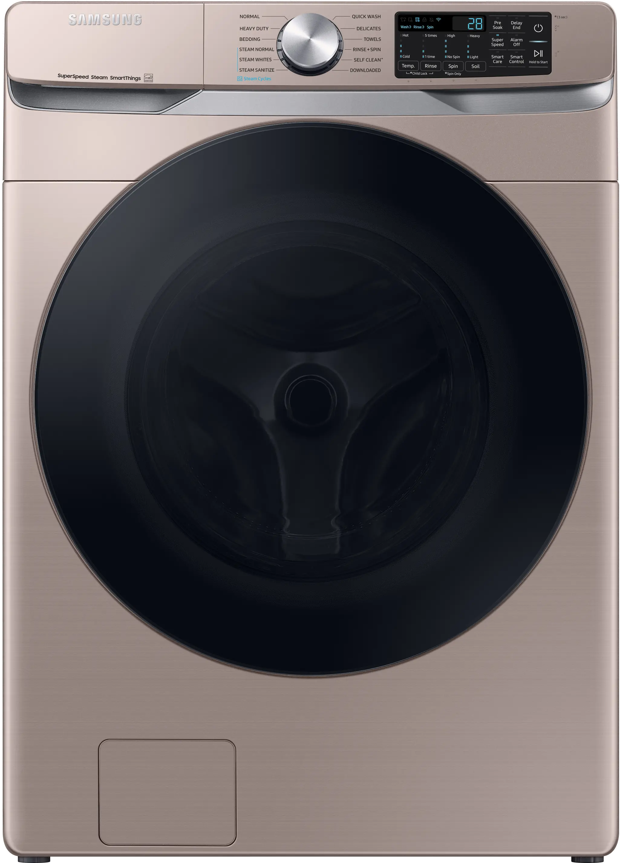 WF45B6300AC Samsung 4.5 cu ft Front Load Washer - Champagne, 45B6300-1
