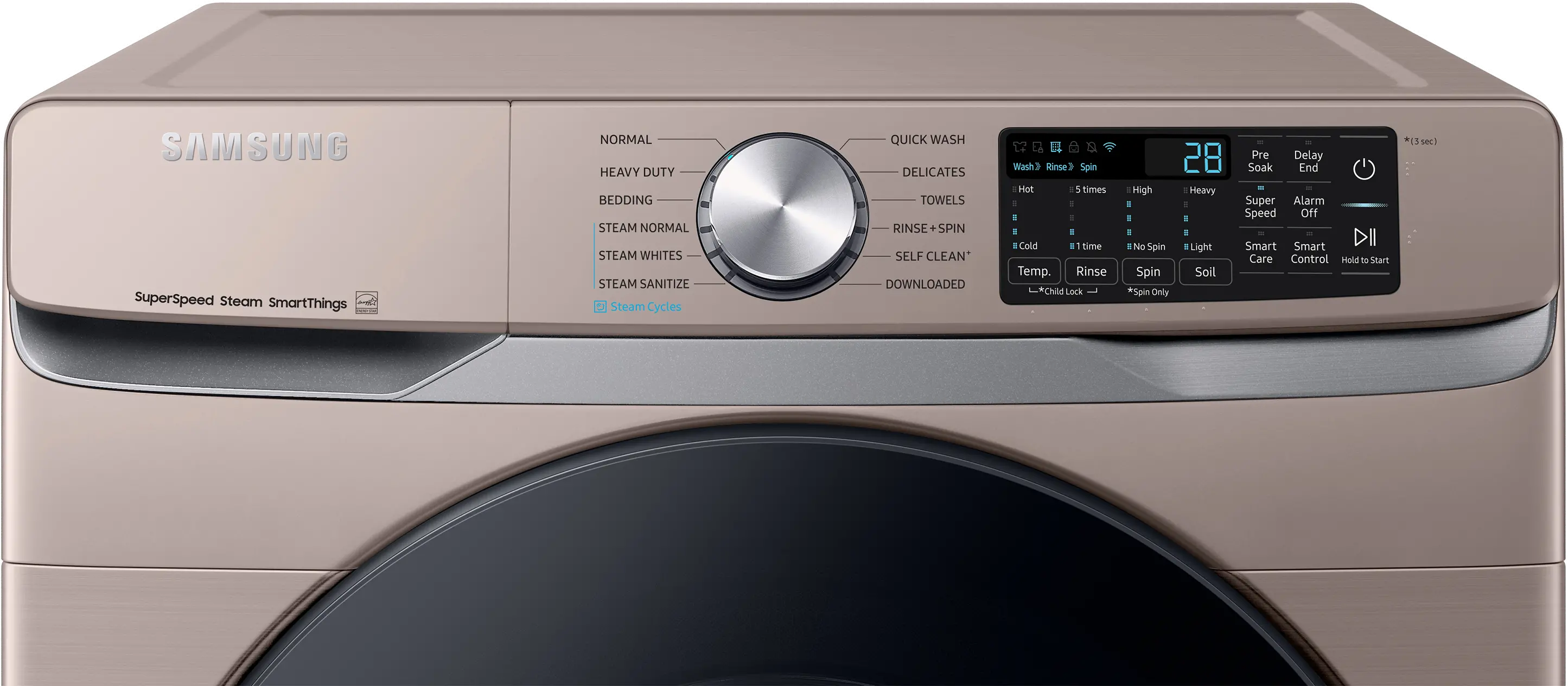 WF45B6300AC Samsung 4.5 cu ft Front Load Washer - Champagne, 45B6300-3