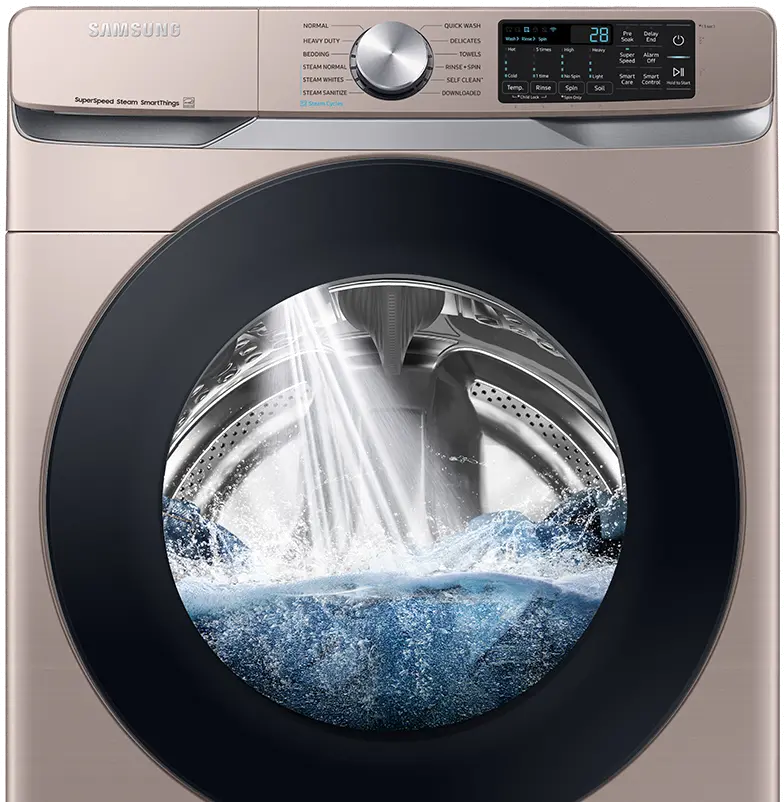 WF45B6300AC Samsung 4.5 cu ft Front Load Washer - Champagne, 45B6300-8