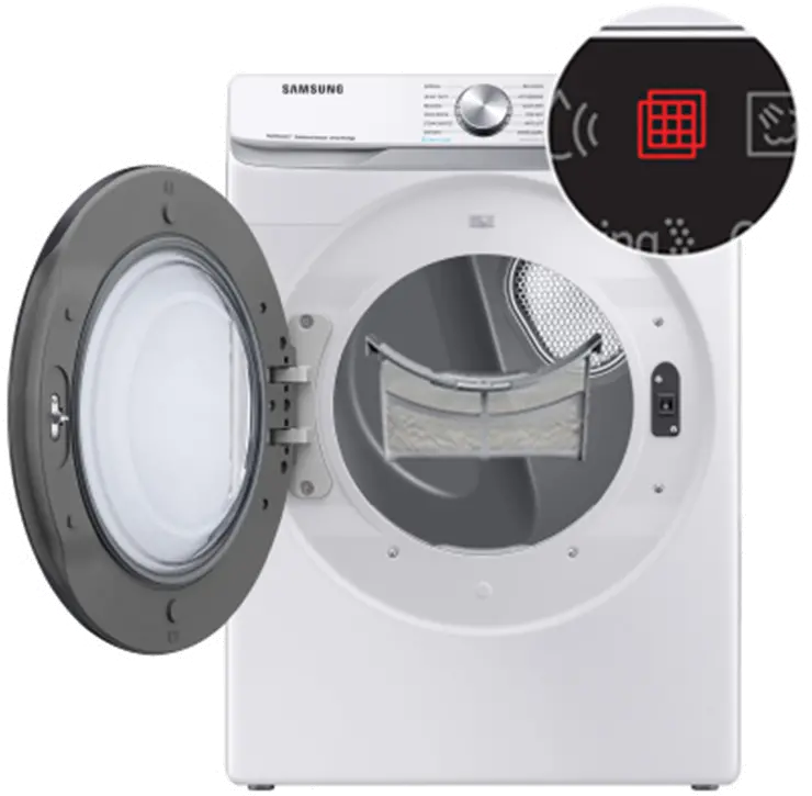 DVE45B6300W Samsung 7.5 cu ft Electric Dryer - White, 45B6300-13