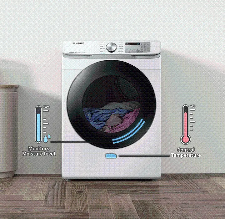 DVE45B6300W Samsung 7.5 cu ft Electric Dryer - White, 45B6300-9