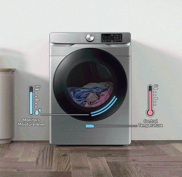 DVE45B6300P Samsung 7.5 cu ft Electric Dryer - Platinum, 45B6300-11